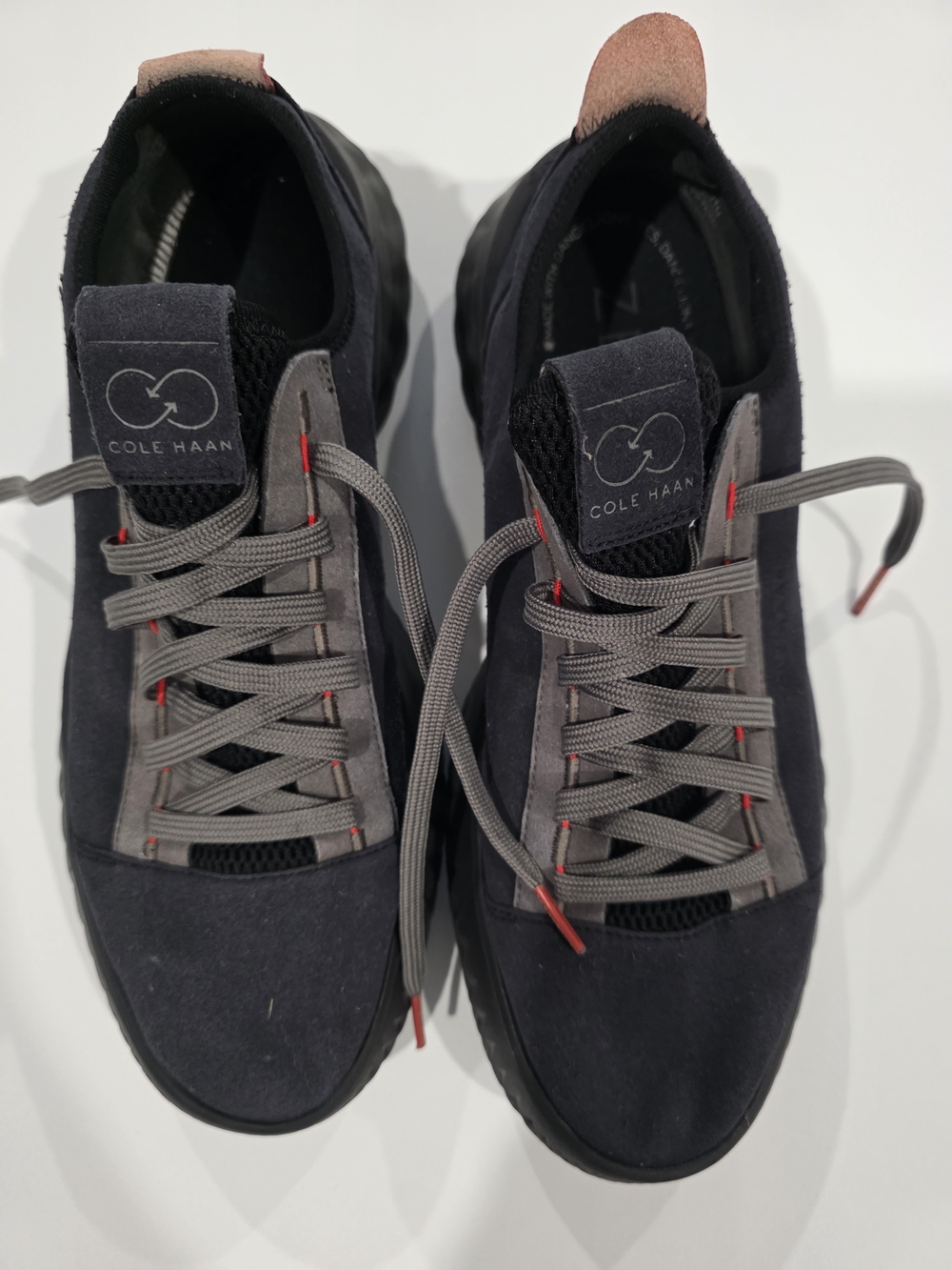 Cole Haan Men's Gray Suede Casual Sneakers